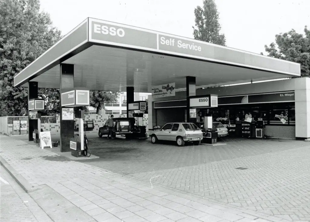 Benzinestation in Bergen op Zoom