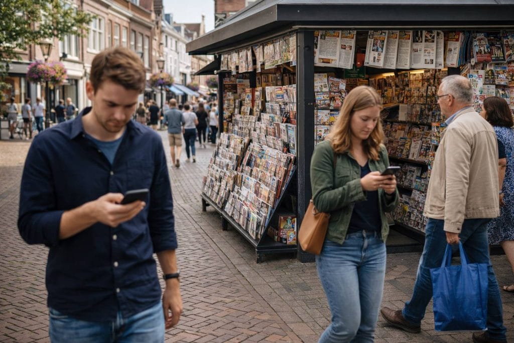 Druk straatbeeld in Bergen op Zoom