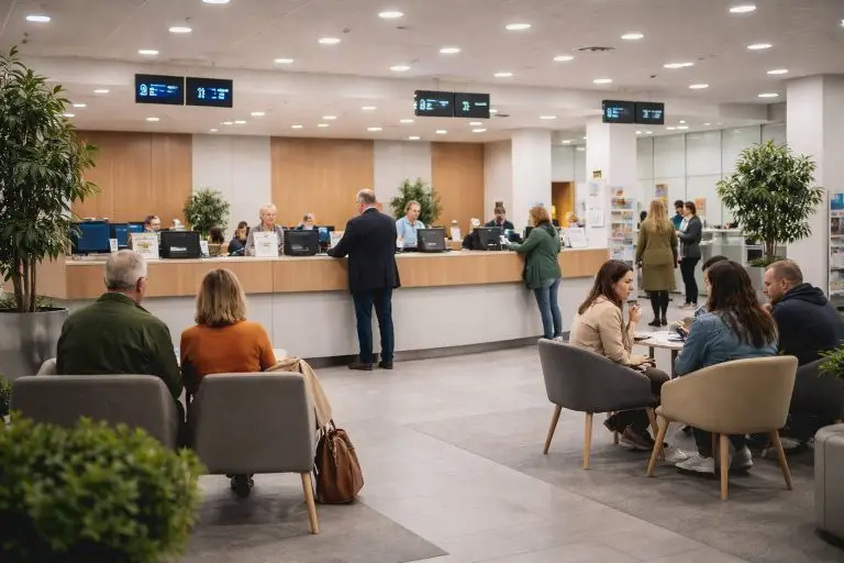 Stadhuis openingstijden - Interieur van een modern gemeentehuis