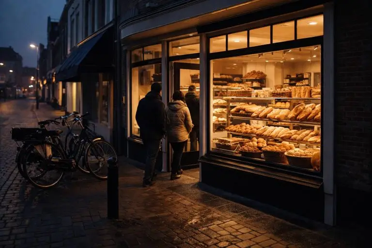 Vroeg in de ochtend bij een Hollandse bakkerij - Bakker openingstijden