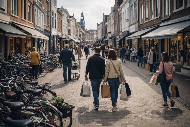 Winkels open - Winkelstraat in Bergen op Zoom